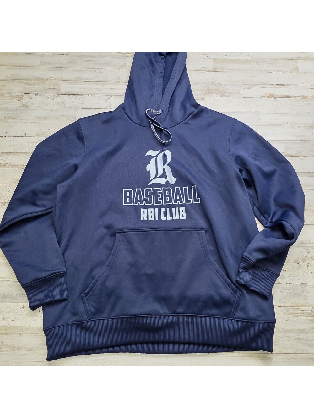 Rice University Owls Adidas Baseball Hoodie Men's XL Navy Blue White RBI Club